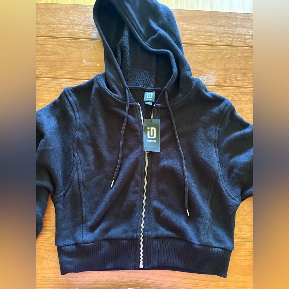 Ideology Black Zip-Up Jacket - NWT